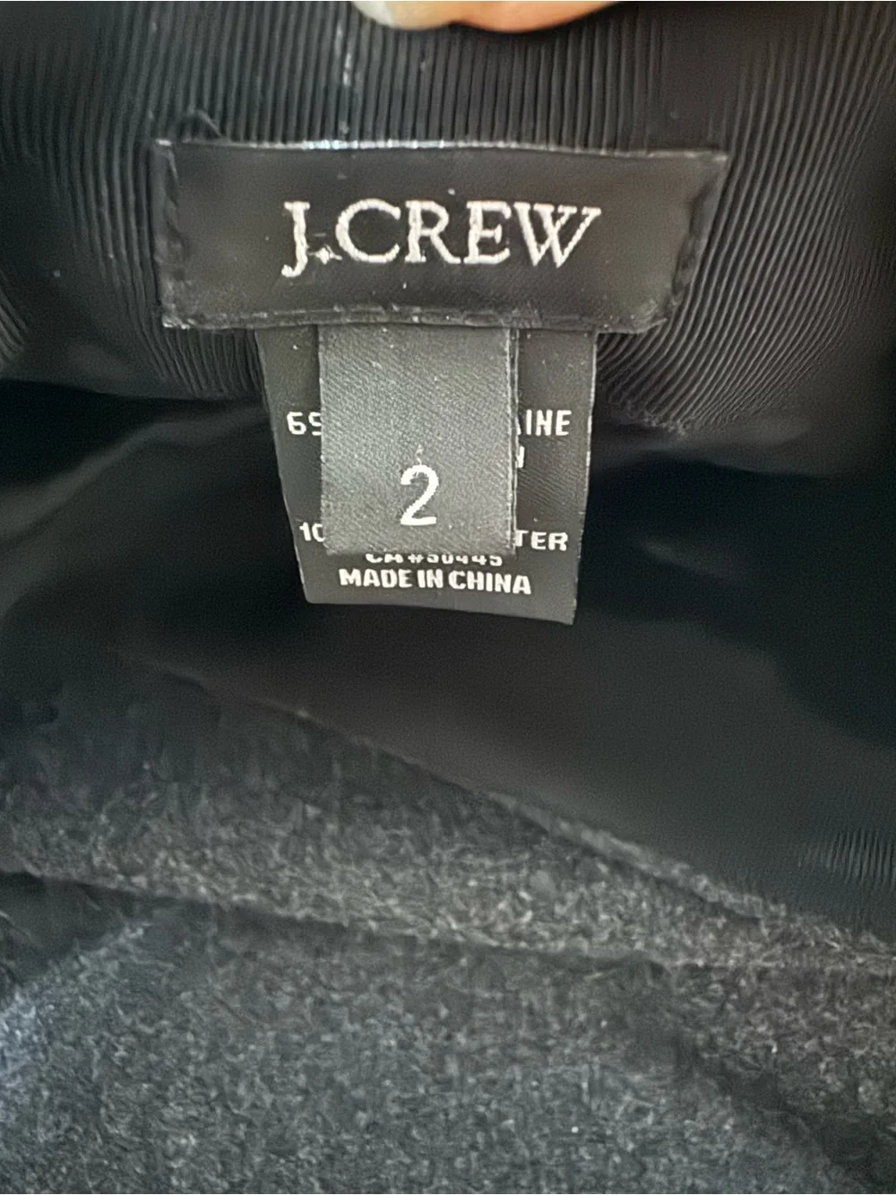 J. Crew Women’s Dark Charcoal Gray Wool Blend Mini Skirt Size 2